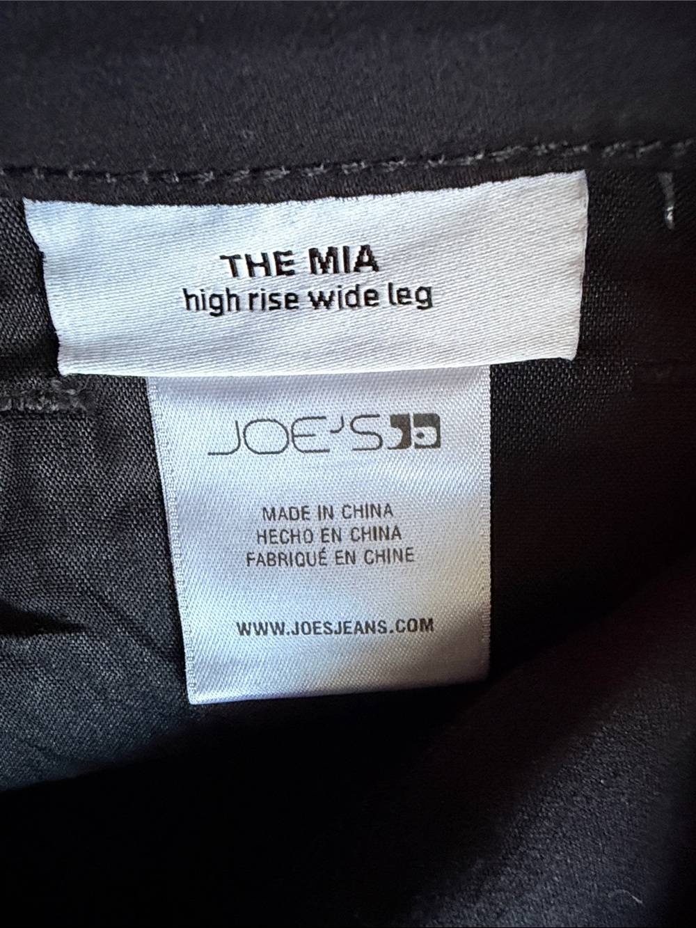 NWT Joe's Jeans The Mia High Rise Wide Leg Jeans Black 1 size 26 - Picture 8 of 11